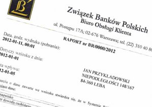 bankowy rejestr pobieranie raportu